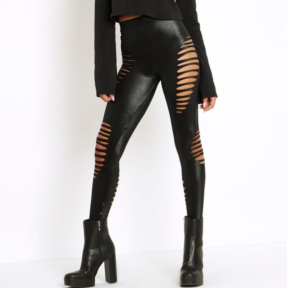 Blackmilk Shredded HW Leggings